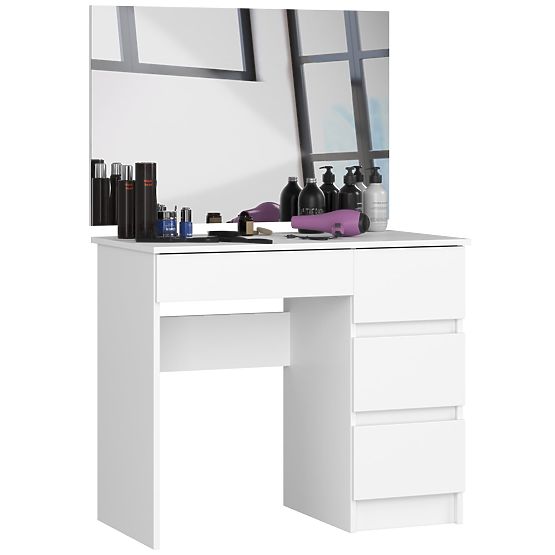 KOZMETIKAI FÜRDŐSZOBASZEKRÉNY TÜKÖRREL T-6/SL 900x600 JOBB PK FEHÉR