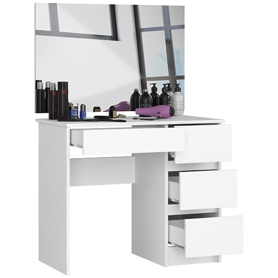 KOZMETIKAI FÜRDŐSZOBASZEKRÉNY TÜKÖRREL T-6/SL 900x600 JOBB PK FEHÉR