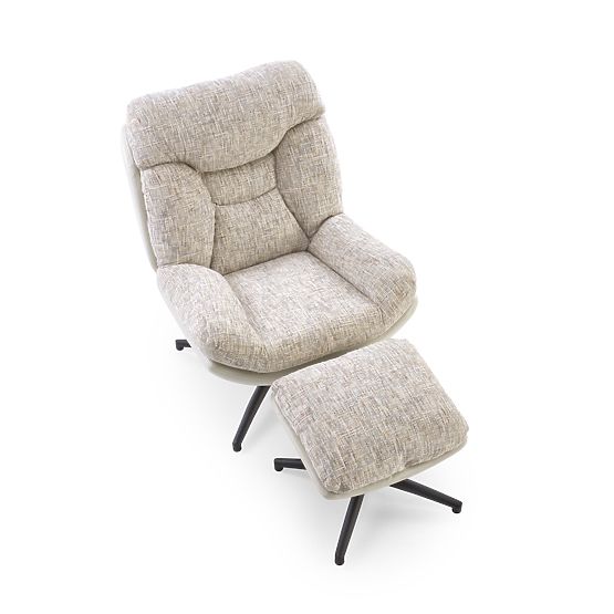 KRONOS fotel lábtartóval, bézs / többszínű (1p=1db)