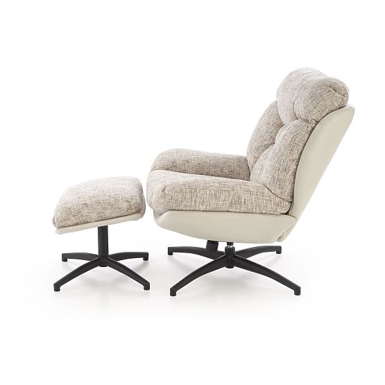 KRONOS fotel lábtartóval, bézs / többszínű (1p=1db)