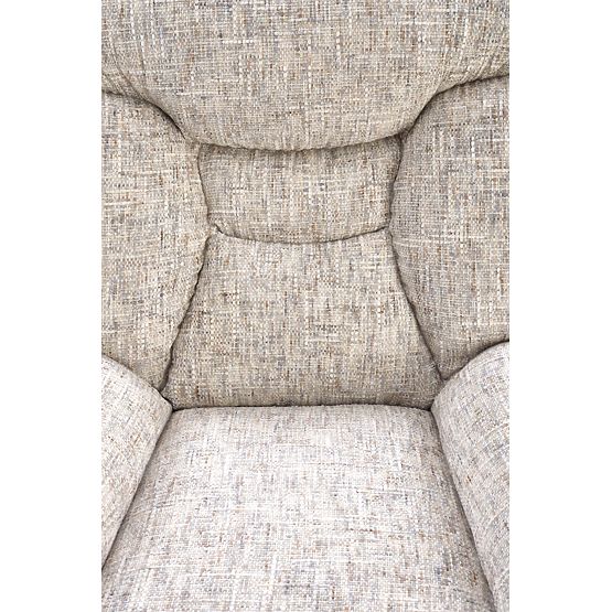 KRONOS fotel lábtartóval, bézs / többszínű (1p=1db)