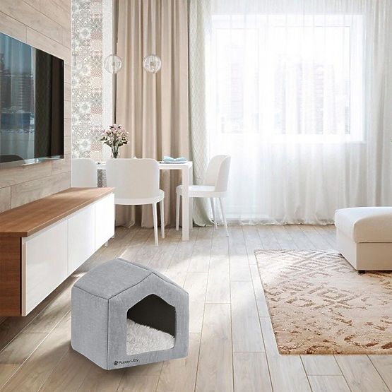 KUTYA ÉS MACSKA FEKVŐHELY PJ-096 Szürke