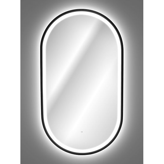 LED tükör keretben