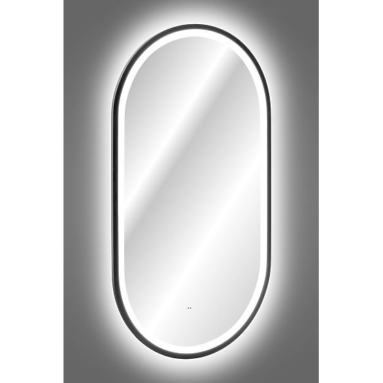 LED tükör keretben
