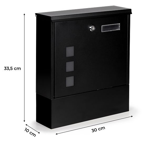 Levél- és szórólaptartó postaláda újságtartóval