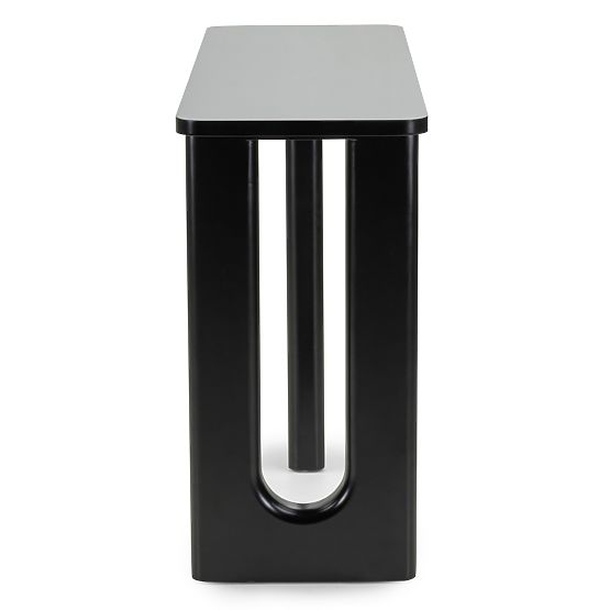 Lichi íróasztal/konzol 120 cm, fekete, ívek