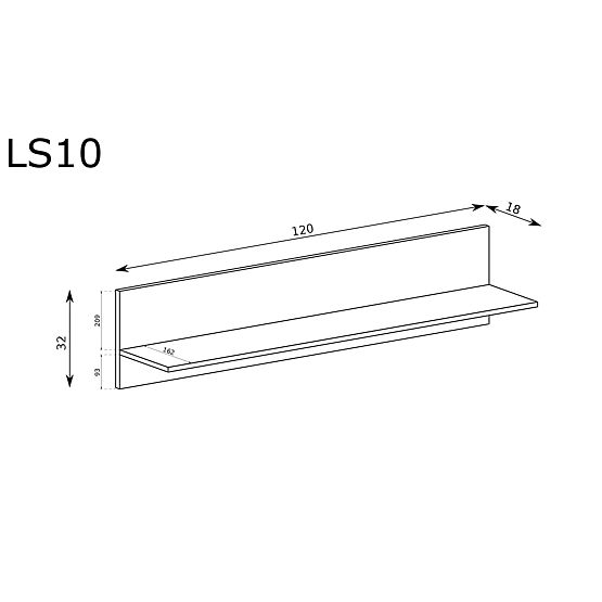 LINKaSTYLE LS10 polc kasmír