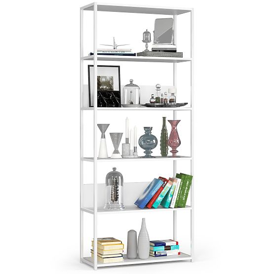 FEHÉR LOFT FÉM POLC 800
