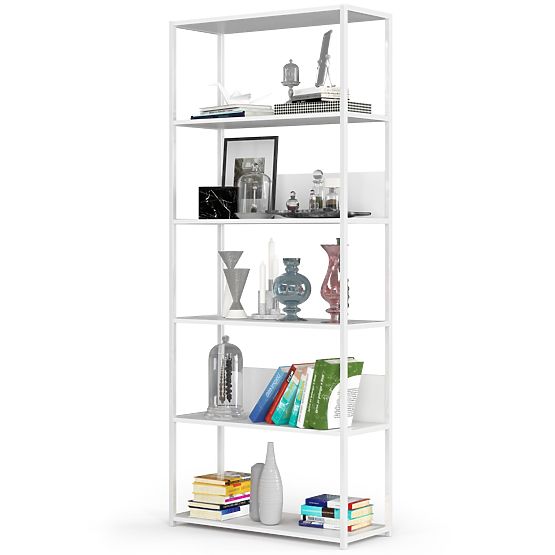 FEHÉR LOFT FÉM POLC 800