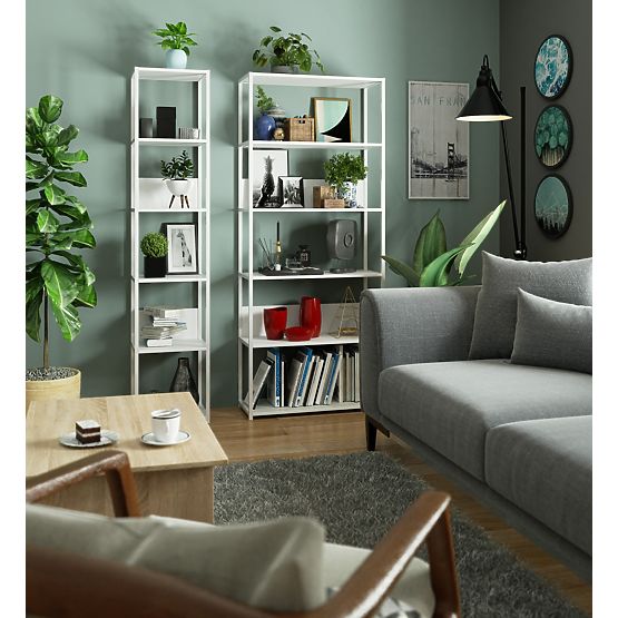FEHÉR LOFT FÉM POLC 800