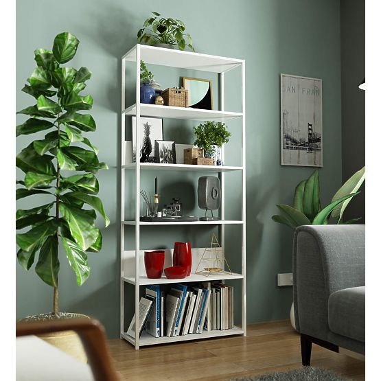 FEHÉR LOFT FÉM POLC 800