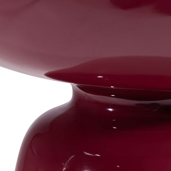 Logan oldalsó asztal 40 cm, bordó/cseresznye, fényes