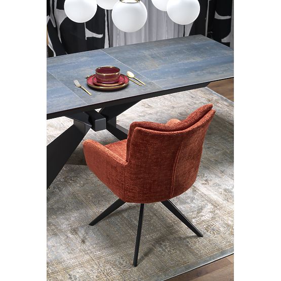 LUCIANO kinyitható asztal, lap: kék márvány (2p=1ks)