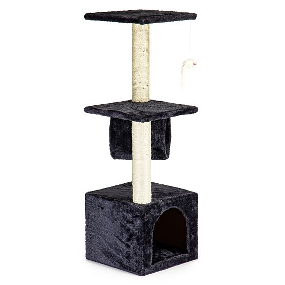 Macskakaparó ház ágy fa szürke