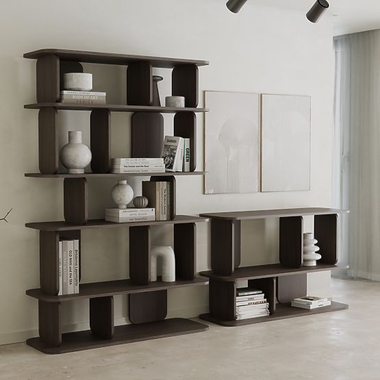 Magas, lekerekített Tulumo polc, Villa dió