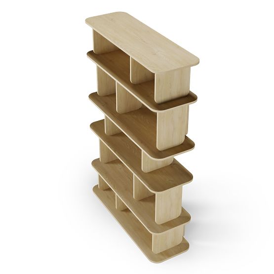 Magas Tulumo polc, lekerekített, Cremona Torro tölgy