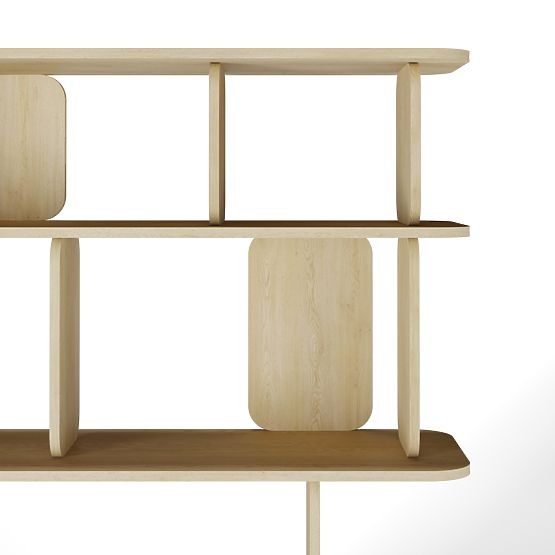 Magas Tulumo polc, lekerekített, Cremona Torro tölgy