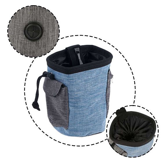 MAILO kék kutya jutalomfalat táska