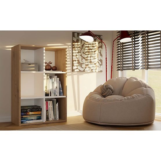 Malax MINI 2X3 ARTISAN TÖLGY FEHÉR POLC