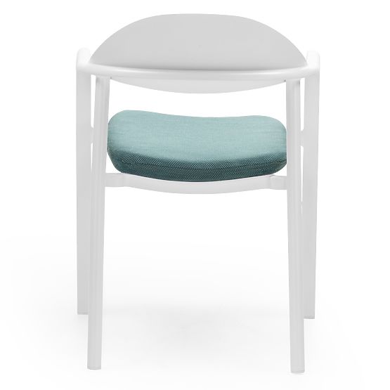 Marinelli kerti szék, alumínium, fehér/zöld