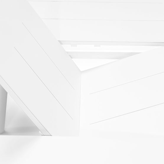 Marinelli kinyitható kerti asztal 230-300 cm, alumínium, fehér