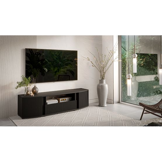 MICHELLE fekete/viking tölgy TV szekrény