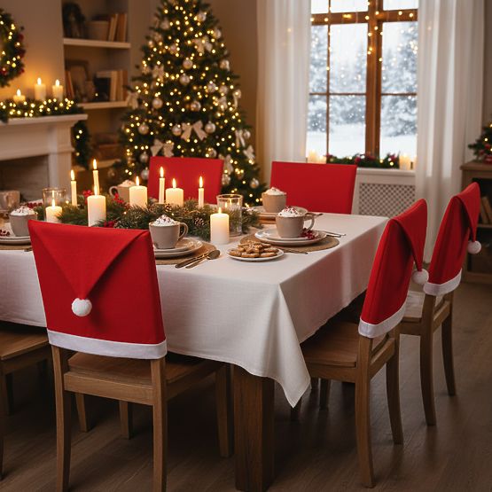 Mikulás sapka alakú székhuzat 6 db