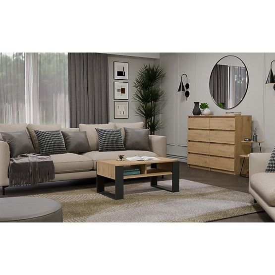 Modern 2P ANTRACYT ARTISAN Dohányzóasztal