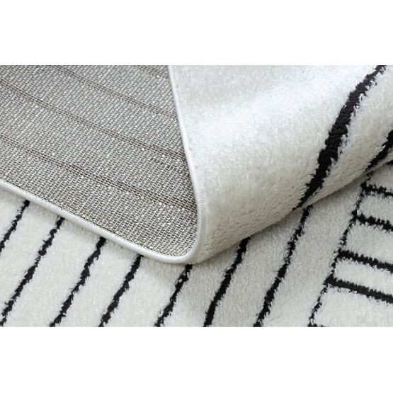 Modern szőnyeg MODE 8587 geometrikus krém / fekete