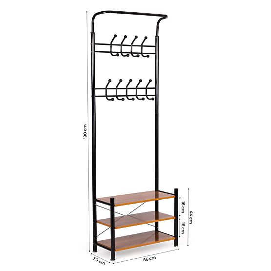 ModernHome cipőtartó polcos fogas