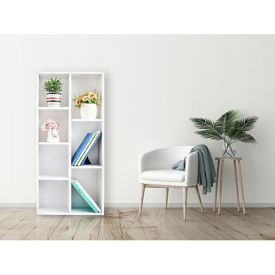 Fehér könyvespolc ModernHome