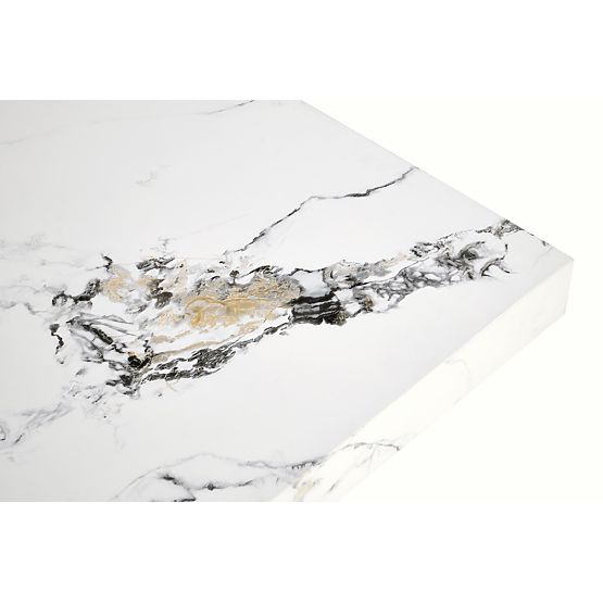 MONOLIT fehér márvány dohányzóasztal (2p=1db)