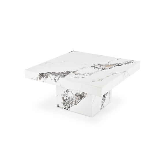 MONOLIT fehér márvány dohányzóasztal (2p=1db)