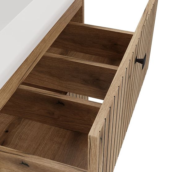 MOSDÓ ALATTI SZEKRÉNY TIGO 60 2S EVOKE TÖLGY BORDÁZOTT ELŐLAPPAL + MOSDÓ