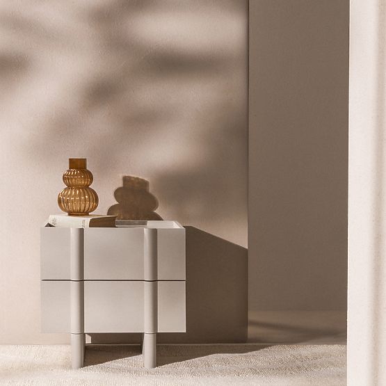 Moss éjjeliszekrény kasmír, lekerekített