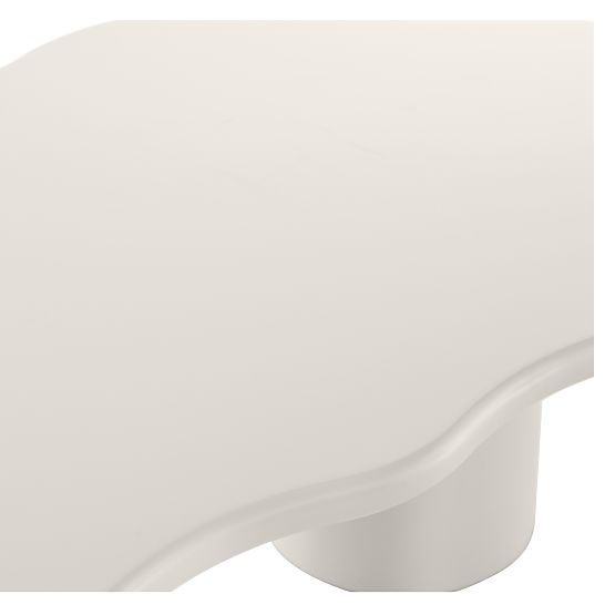 Muse dohányzóasztal szürke-bézs, matt, lekerekített formák