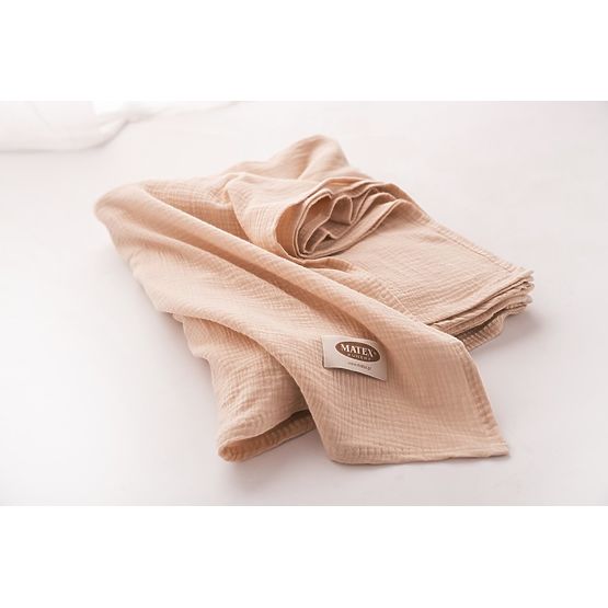 Muszlin ágytakaró 210x240 bézs