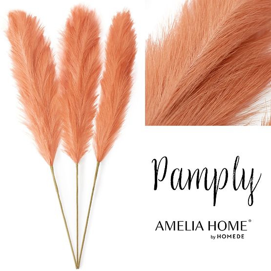 Művirág PAMPLY korall ameliahome