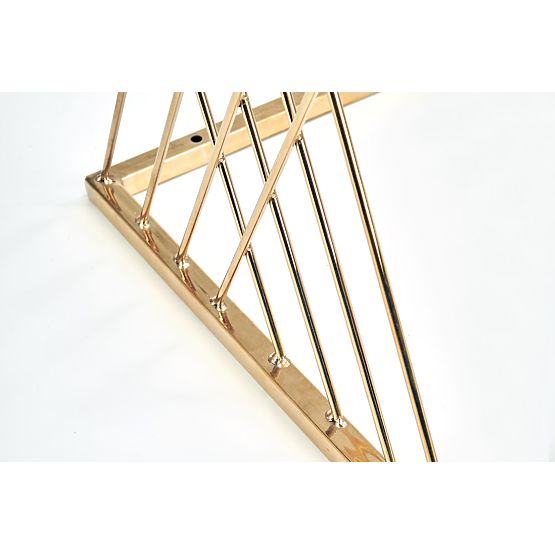 NANCY asztal arany / átlátszó