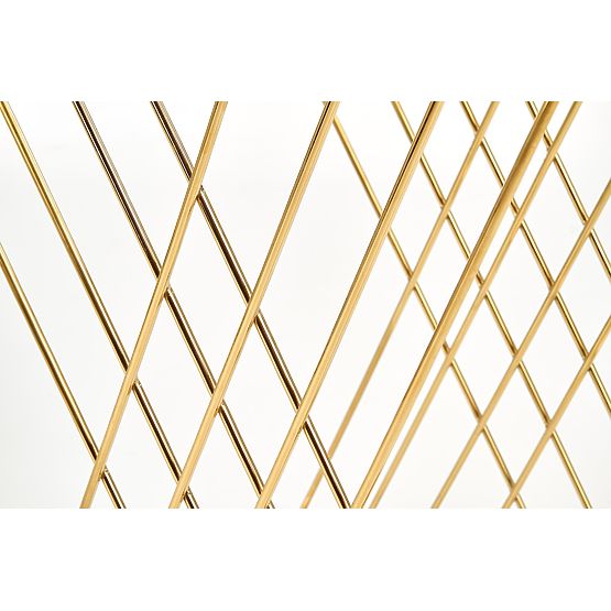 NANCY asztal arany / átlátszó