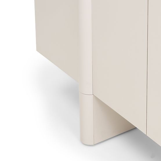 Négyrészes Moss kasmír komód, lekerekített