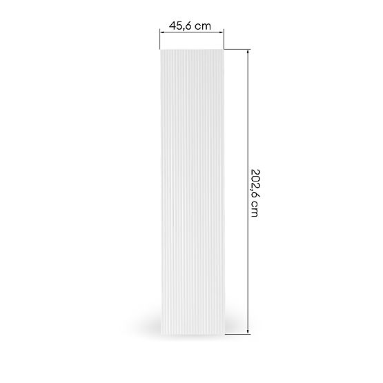 Neroli szekrényajtó, 45,6 cm, egyszerű hornyok, fehér
