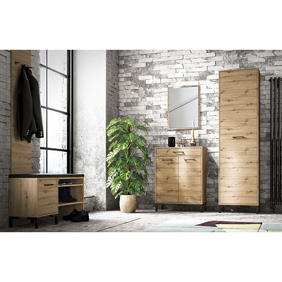 Nevio cipőtartó - kézműves tölgy