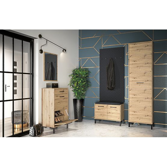 Nevio tükör - kézműves tölgy