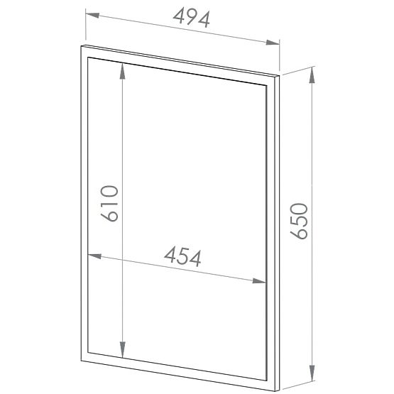 Nevio tükör - kézműves tölgy