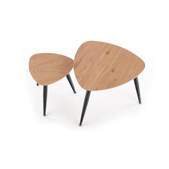 NICEA 2, 2 pad arany tölgy/fekete pad készlet