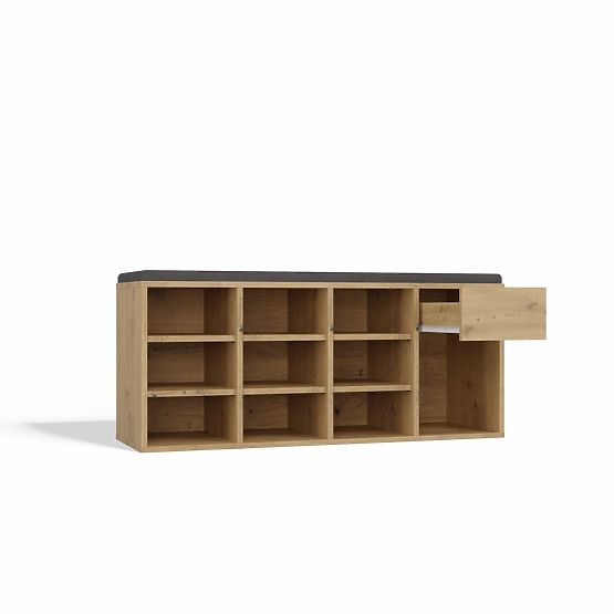 Nyitott cipősszekrény TALLIN ARTISAN TÖLGY előszobába