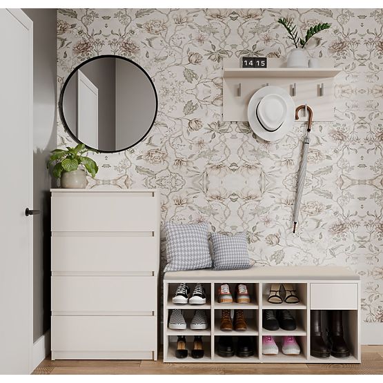 Nyitott Cipősszekrény TALLIN KASMÍR BÉZS Előszobába