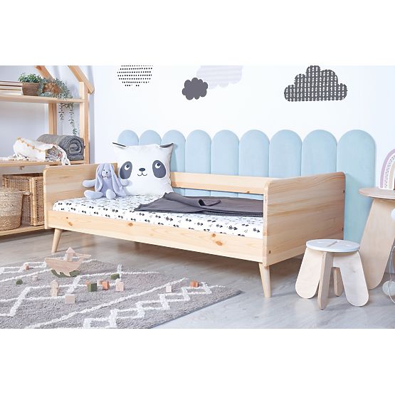 Obluček kárpitozott panel - babakék