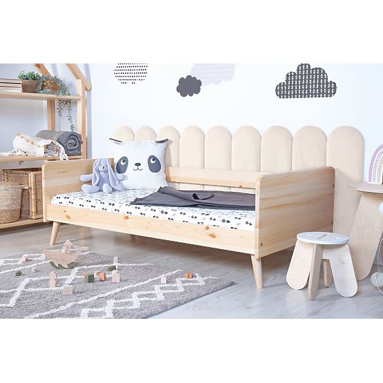 Obluček kárpitozott panel - krém